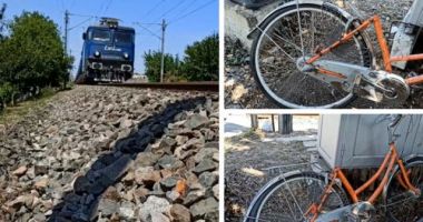 Stire din Eveniment : Un bătrân și-a pierdut viața după ce a fost lovit de tren. Omul traversa şinele pe bicicletă