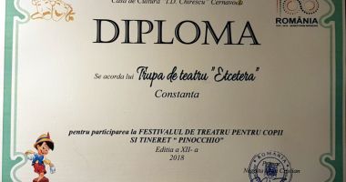 Trofeul Festivalului de teatru "Pinocchio", câștigat de elevii Colegiului de Arte - 2
