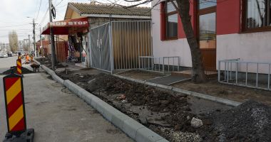 FOTO. Trotuarele de pe strada Bărăganului din Constanța, reabilitate - 2