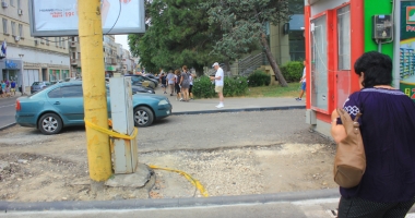 Bulevardul Tomis, "sedus" și abandonat. Reabilitat pe jumătate în campania electorală, lucrările au fost sistate - 6