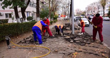 GALERIE FOTO. Trotuarele de pe bulevardul Tomis, reabilitate - 3