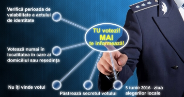 Stire din Eveniment : "Tu votezi, MAI te informează", campania autorităților înainte de alegeri