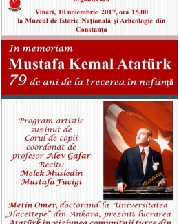 Stire din Politică-Administrație : Mustafa  Kemal Ataturk, comemorat la Constanța de UDTR