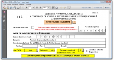 Ultima zi pentru depunerea declarației 112