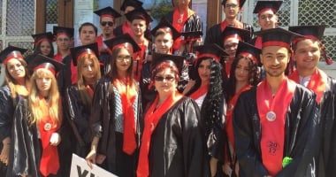 Galerie foto. Ultimul clopoțel pentru elevii claselor a XII-a la Colegiul Economic Mangalia - 2