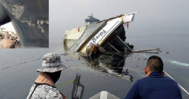 Un bulk-carrier a scufundat un vas de pescuit. Patru marinari au dispărut