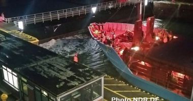 Un cargou a avariat o poartă ecluzei Canalului Kiel