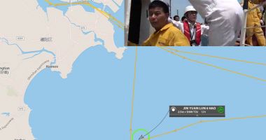 Un cargou chinezesc în pericol a fost abandonat de echipaj