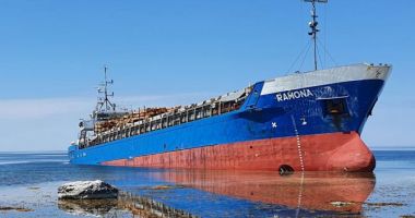 Stire din Economie : Un cargou cu bușteni a eșuat