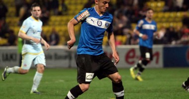 Stire din Sport : Un fotbalist al Academiei Hagi a marcat pentru România U19
