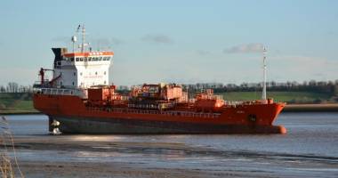 Un tanc chimic a eșuat în Marea Britanie