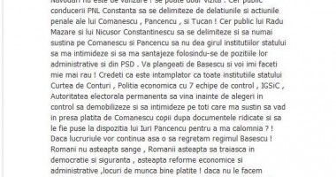 Stire din Politică-Administrație : Postare virulentă a primarului de la Năvodari pe pagina sa de Facebook