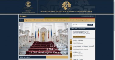 Stire din Eveniment : DIICOT și-a lansat noul site, care include și categoria "Sesizări"