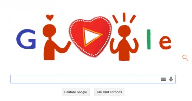 Stire din Social : Google sărbătorește astăzi Valentine’s Day, printr-un logo special