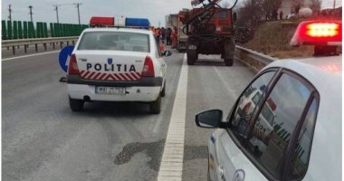 FOTO - VIDEO. GRAV ACCIDENT RUTIER SPRE CONSTANȚA, între două TIR-uri și o dubă. Unul dintre șoferi A MURIT - 3