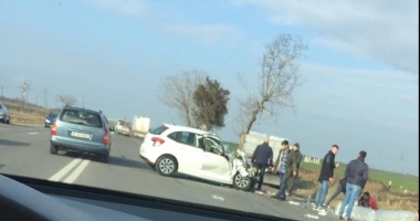 ACCIDENT RUTIER LA CONSTANȚA, la ieșire din Ovidiu, spre Kogălniceanu