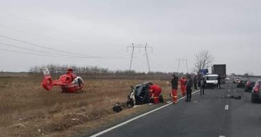 GALERIE FOTO. TRAGEDIE rutieră la ieșire din Lumina! O PERSOANĂ DECEDATĂ! - UPDATE - 5