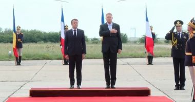 Stire din Eveniment : VIDEO LIVE şi DECLARAŢII / EVENIMENT IMPORTANT LA CONSTANŢA! Preşedinţii Macron şi Iohannis - întâlnire la Baza 'Mihail Kogălniceanu'