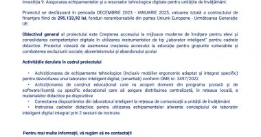 „PNRR: Fonduri pentru România modernă și reformată!” - 2
