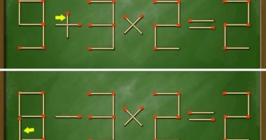 TEST DE INTELIGENȚĂ! Mută un băţ de chibrit pentru a transforma 9+3×2=2 într-un rezultat corect - 2