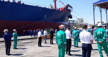 "Vânt bun din pupa, Histria Dione!" Tancul de produse petroliere și chimice de 40.000 tdw a primit botezul - 11