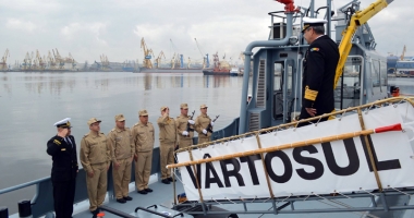 VIDEO. "Vârtosul", botezat de soția șefului Statului Major al Forțelor Navale - 2