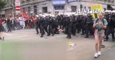 VIDEO / Jandarmeria prezintă un colaj cu modul de intervenție în UE și SUA