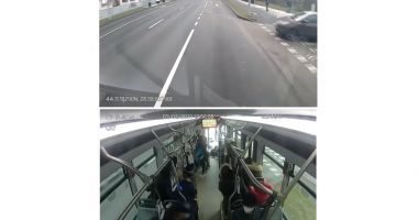 VIDEO. Imagini de groază dintr-un autobuz CT BUS. O femeie, rănită