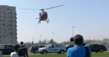 VIDEO / TURISTI ÎN PERICOL LA MAMAIA la aterizarea unui elicopter - 2