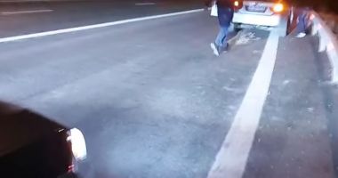 VIDEO INCREDIBIL! Au blocat autostrada A4 ca să facă întrecere cu maşini - 2