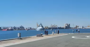 Corveta „Contraamiral August Roman” – 261, așteptată în portul militar Constanța - 4