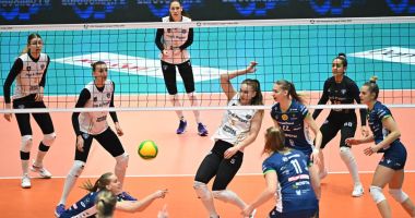 Stire din Sport : CSO Voluntari a obţinut prima sa victorie în grupele Ligii Campionilor la volei feminin