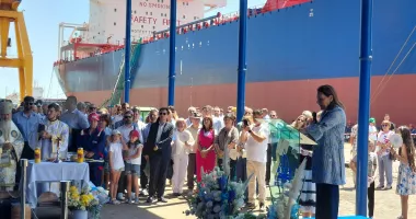 Ceremonie impresionantă la Șantierul Naval Constanța. „Histria Elara” primește botezul - 11