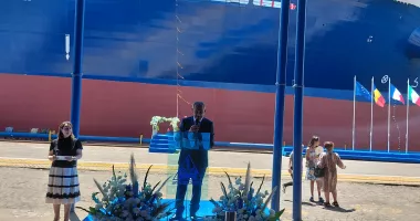 Ceremonie impresionantă la Șantierul Naval Constanța. „Histria Elara” primește botezul - 13