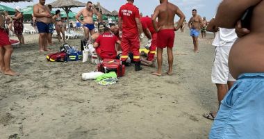 Stire din Eveniment : Salvat de la înec, în Eforie Sud