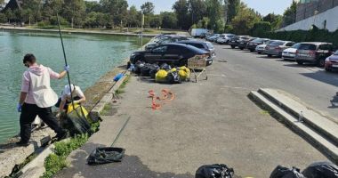 Stire din Social : Malul lacului Tăbăcărie a fost igienizat, în acest weekend