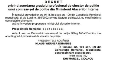 Dumitru Mihai Bîltag, noul șef al IPJ Constanța, avansat în grad - 2