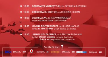 Programul zilei de duminică, 7 decembrie, de la Antena 3 Constanța