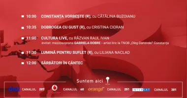 Stire din Actualitate : Programul zilei de duminică, 28 decembrie, de la Antena 3 Constanța