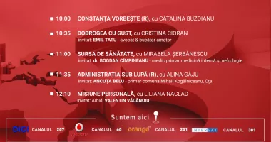 Stire din Actualitate : Programul zilei de sâmbătă, 3 ianuarie, de la Antena 3 Constanța
