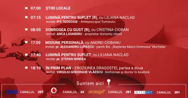 Stire din Actualitate : Programul zilei de luni, 13 aprilie, de la Antena 3 Constanța
