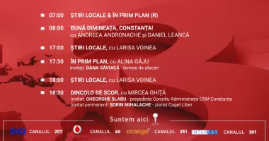 Programul zilei de luni, 15 iunie, de la Antena 3 Constanța