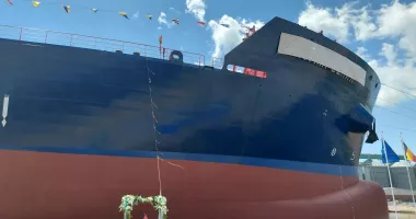 Ceremonie impresionantă la Șantierul Naval Constanța. „Histria Elara” primește botezul - 3