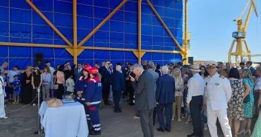 Ceremonie impresionantă la Șantierul Naval Constanța. „Histria Elara” primește botezul - 4