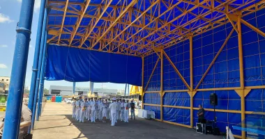 Ceremonie impresionantă la Șantierul Naval Constanța. „Histria Elara” primește botezul - 5