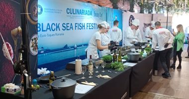 GALERIE FOTO. Medalie de aur pentru elevii Liceului „Virgil Madgearu” la concursul culinar din cadrul Black Sea Fish Festival - 2