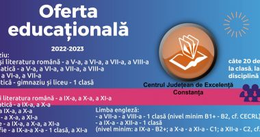 CENTRUL JUDEȚEAN DE EXCELENȚĂ a dat startul înscrierilor elevilor. Opt școli constănțene vor găzdui cursuri, pe discipline - 2