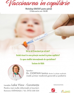 Stire din Sănătate : "Vaccinarea în copilărie" sau cum  să fii un părinte informat. Eveniment organizat de Centrul medical Iowemed