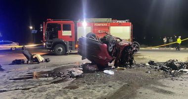 ACCIDENT MORTAL la Năvodari: mașină RĂSTURNATĂ și CUPRINSĂ DE FLĂCĂRI. A MURIT ȘOFERUL DE 23 DE ANI - 2