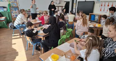 Stire din Social : Lecție practică de sănătate pentru preșcolari și mămici